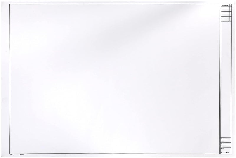 Clearprint 24" x 36" 1000H Design Vellum Sheets with Architect Title Block, 16 lb., 100% Cotton, 10 Sheets Per Pack, 1 Each - Image 1